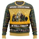 Spend Christmas in Fellowship The Lord of the Rings Ugly Christmas Sweater - Image 5