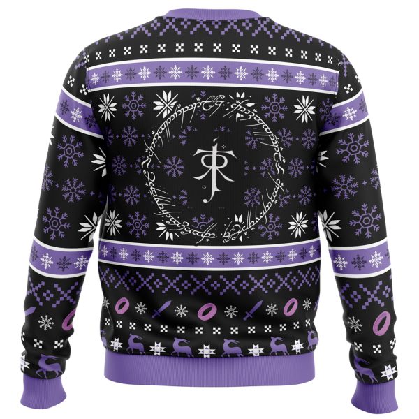 Ring Language Lord of the Ring Ugly Christmas Sweater - Image 4