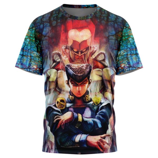 Trippy Josuke Shining Diamond Jojo's Bizarre Adventure T-Shirt - Image 3