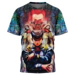 Trippy Josuke Shining Diamond Jojo's Bizarre Adventure T-Shirt - Image 3