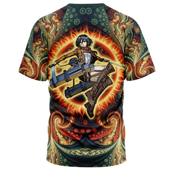 Trippy Mikasa Ackerman Attack on Titan T-Shirt - Image 2