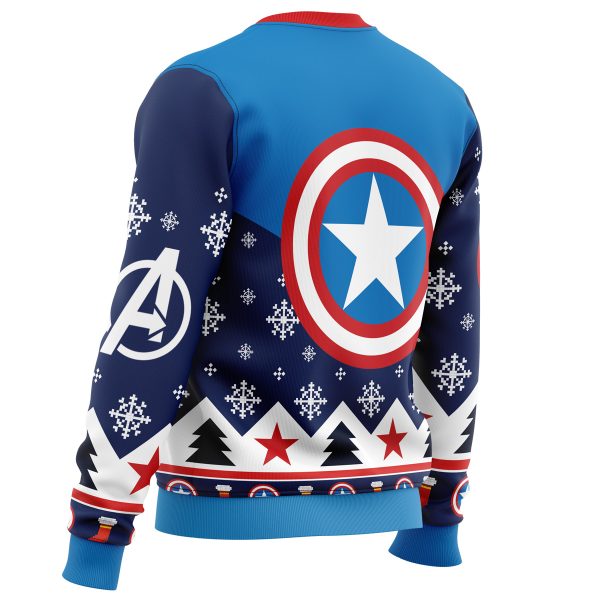 Captain America Ugly Christmas Sweater - Image 3