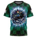 Astral Aura Tanjiro Demon Slayer T-Shirt - Image 3