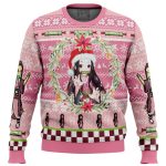 Christmas Nezuko Kamado Demon Slayer Ugly Christmas Sweater - Image 5