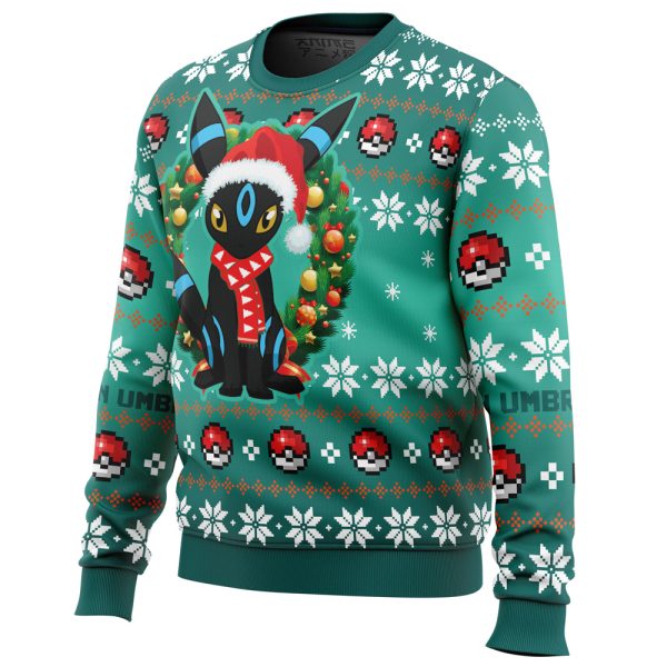 Christmas Umbreon Pokemon Ugly Christmas Sweater - Image 2
