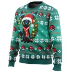 Christmas Umbreon Pokemon Ugly Christmas Sweater - Image 2