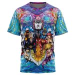 Trippy Golden Wind Squad Jojo's Bizarre Adventure T-Shirt - Image 3