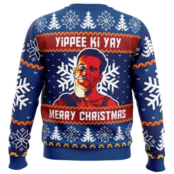 Yippee Ki Yay Die Hard Ugly Christmas Sweater - Image 2
