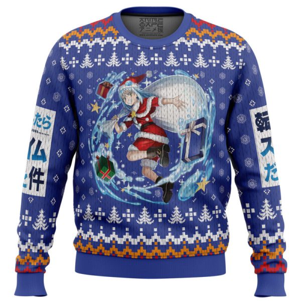 Santa Rimuru That time I got reincarnated as a slime Christmas Sweater - Image 5