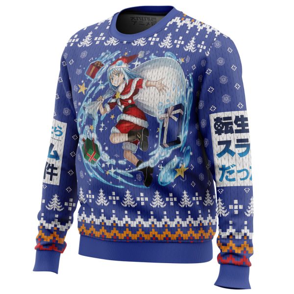 Santa Rimuru That time I got reincarnated as a slime Christmas Sweater - Image 2
