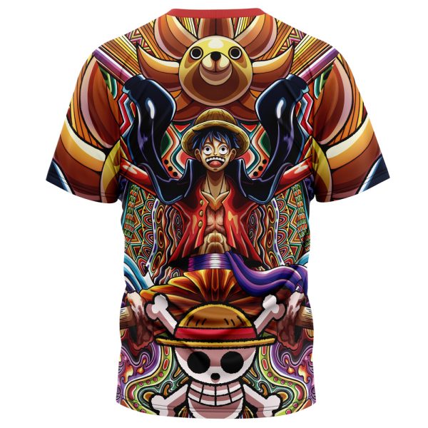 Trippy Monkey D. Luffy One Piece T-Shirt - Image 2