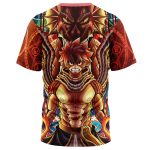 Trippy Natsu Dragneel x Igneel Fairy Tail T-Shirt - Image 2