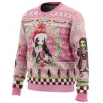 Christmas Nezuko Kamado Demon Slayer Ugly Christmas Sweater - Image 2