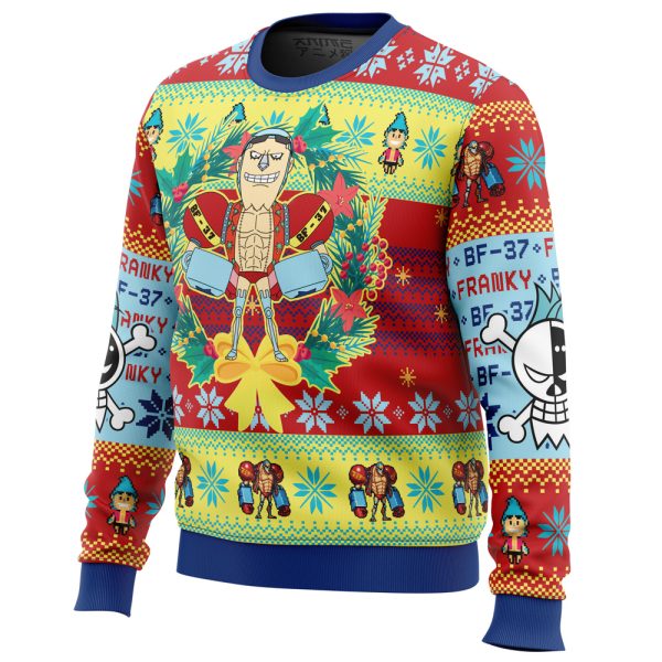 Christmas Franky One Piece Ugly Christmas Sweater - Image 2