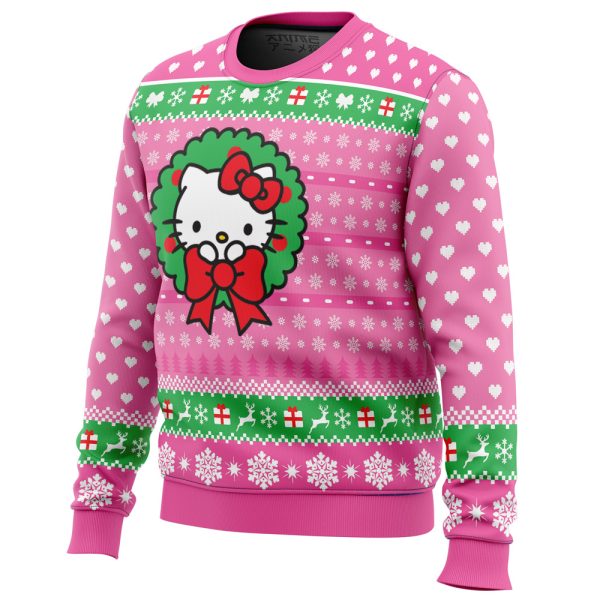 Cute Christmas Hello Kitty Ugly Christmas Sweater - Image 2