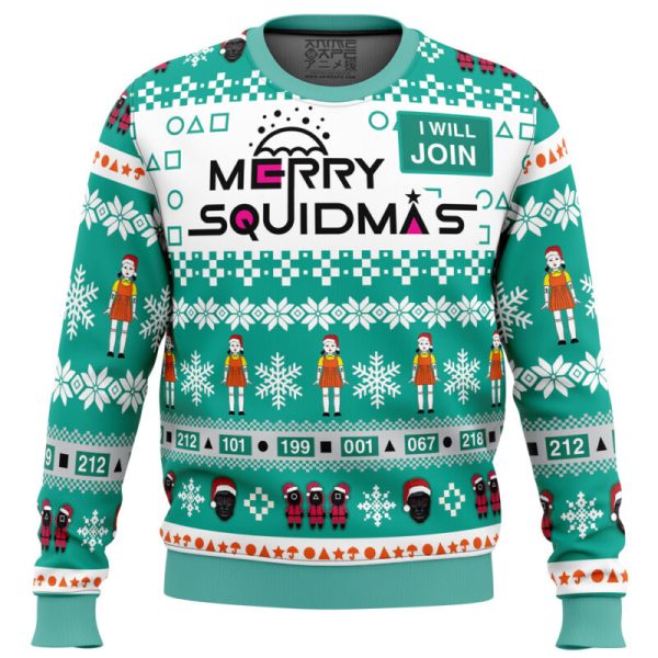 Merry Squidmas Squid Game Christmas Sweater - Image 5