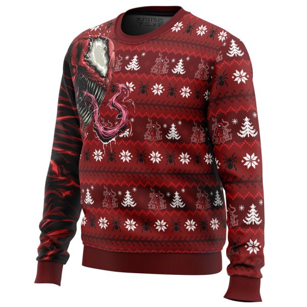 Let There Be Christmas Carnage Marvel Ugly Christmas Sweater - Image 2