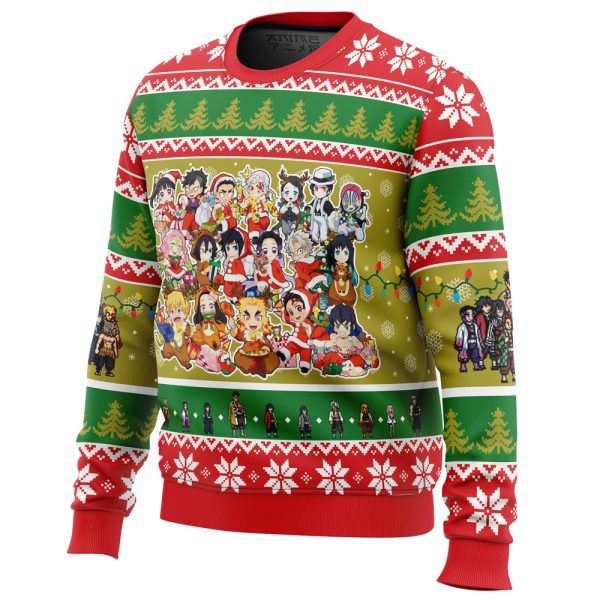 Christmas Demon Slayer Squad Demon Slayer Ugly Christmas Sweater - Image 2