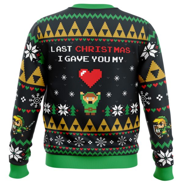 Link To My Heart Legend of Zelda Ugly Christmas Sweater - Image 2