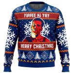 Yippee Ki Yay Die Hard Ugly Christmas Sweater - Image 3