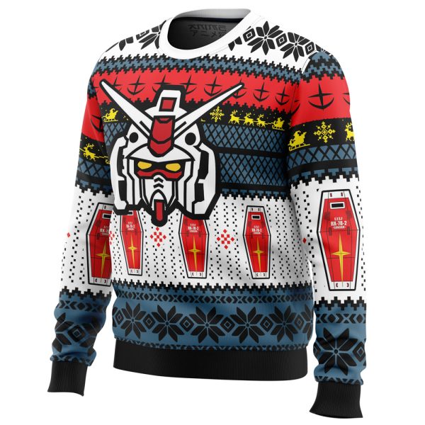 RX 78 Gundam Ugly Christmas Sweater - Image 2