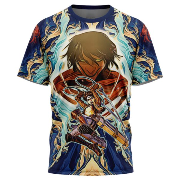 Trippy Eren Yeager Attack on Titan T-Shirt - Image 3