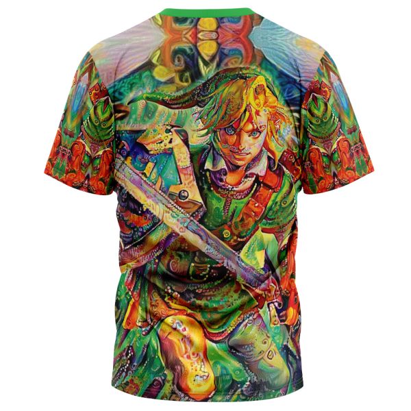 Trippy Link Legend of Zelda T-Shirt - Image 2