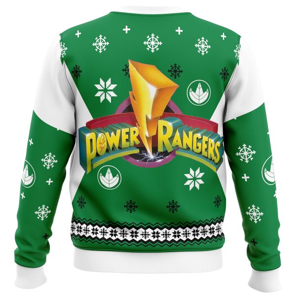 Mighty Morphin Power Rangers Green Ugly Christmas Sweater - Image 4