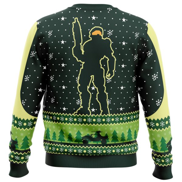 Happy Halo-days Halo Ugly Christmas Sweater - Image 4
