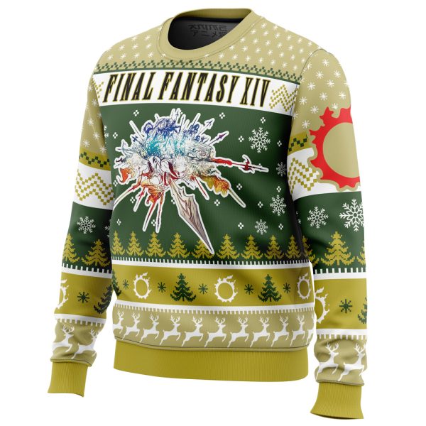 Christmas Fantasy Final Fantasy XIV Ugly Christmas Sweater - Image 2