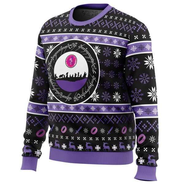 Ring Language Lord of the Ring Ugly Christmas Sweater - Image 2